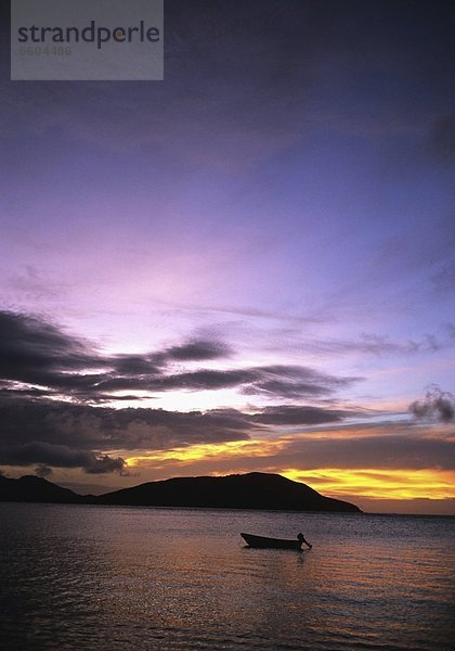 Sonnenuntergang  Silhouette  Boot  Meer