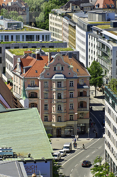 Europa Gebäude Vielfalt Bayern Deutschland München Oberbayern
