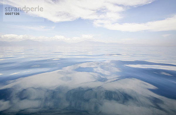 Wasser Wolke Ruhe Küste Hintergrund Mittelmeer