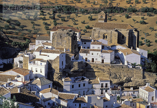 Dorf  gekalkt  Andalusien