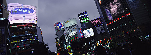 Neonlicht  Hochhaus  Shibuya