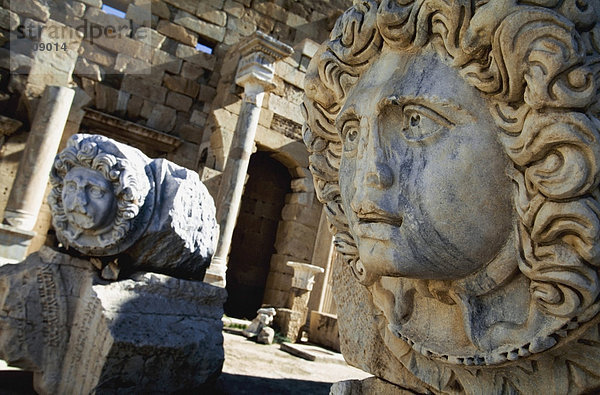 Medusa's Head At Leptis Magna