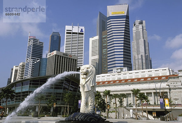 frontal  Business  Ortsteil  Merlion  Singapur
