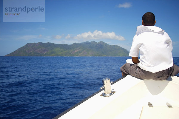 sitzend  Mann  Reise  Boot  Insel  Unterricht