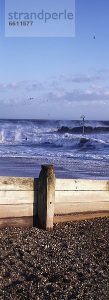 Strand  Sturm  Meer  schlagen