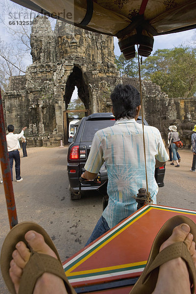 Auto  Angkor  Kambodscha  Rikscha  Siem Reap