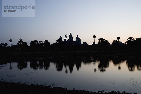 Silhouette  Angkor  Kambodscha  Abenddämmerung  Siem Reap
