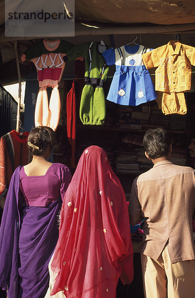 Blumenmarkt  Mensch  sehen  Menschen  Kleidung  Kind  Indien  Rajasthan