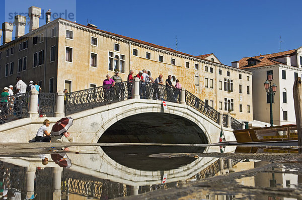 über  Tourist  Brücke  Italien  Venedig