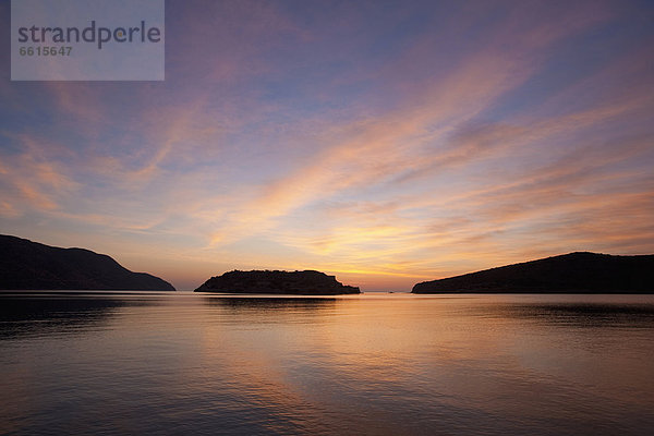 Morgendämmerung  Insel