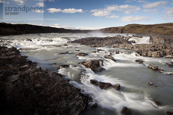 Wasserfall Urridafoss  Stokkseyri  Südisland  Island  Europa
