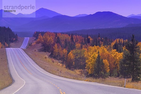 Fernverkehrsstraße  Kananaskis Country  Alberta  Kanada