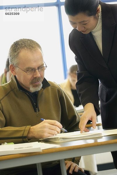 Hilfe  Lehrer  Student  Erwachsener