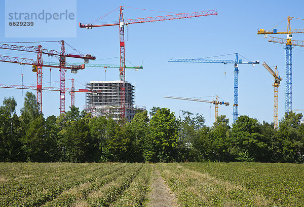 nahe bauen Feld Kran