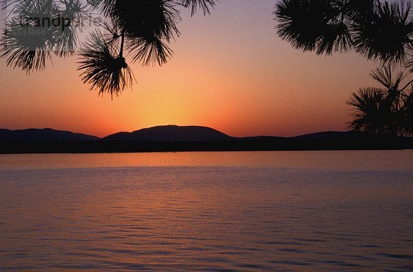 Wasser  Schönheit  Sonnenuntergang  über