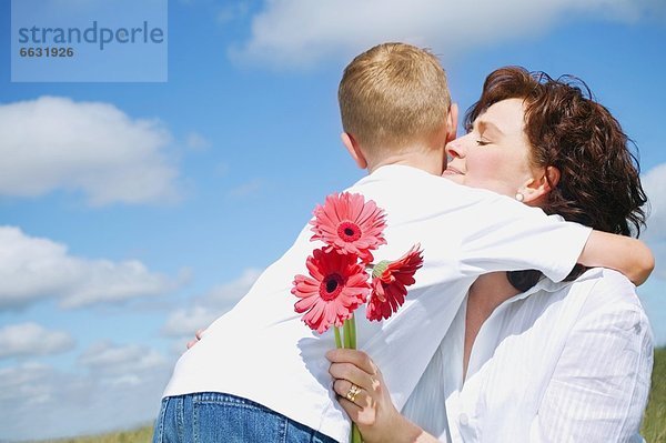 geben  Blume  Sohn  Mutter - Mensch