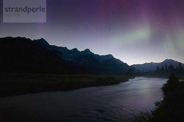 Berg  Polarlicht