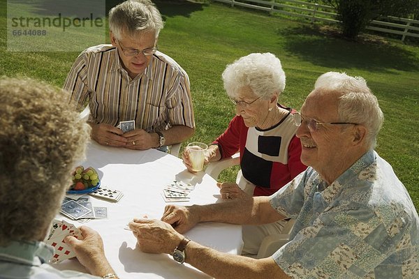 Mensch Menschen Karte spielen