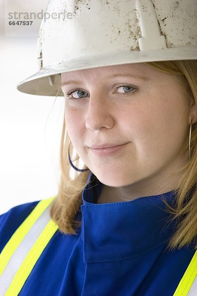 Weibliche Bauarbeiter