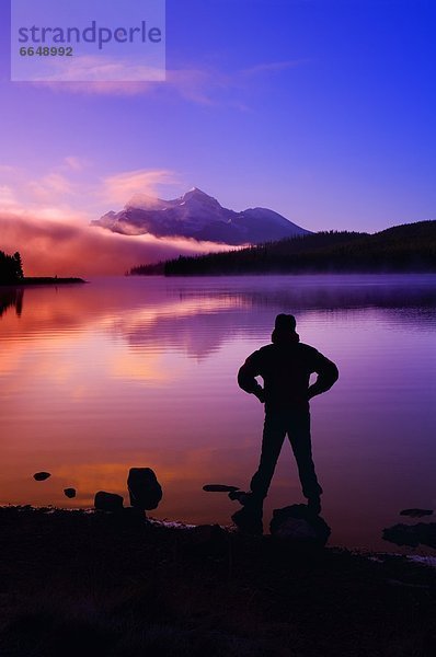 Berg  Mann  Silhouette  See