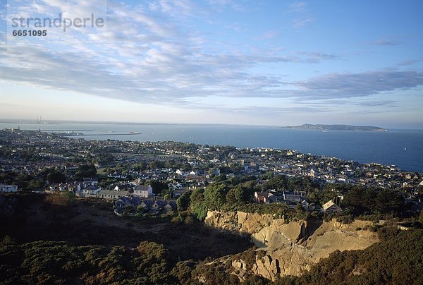 Dublin  Hauptstadt  nehmen  Ansicht  Dublin County  Bucht  Irland