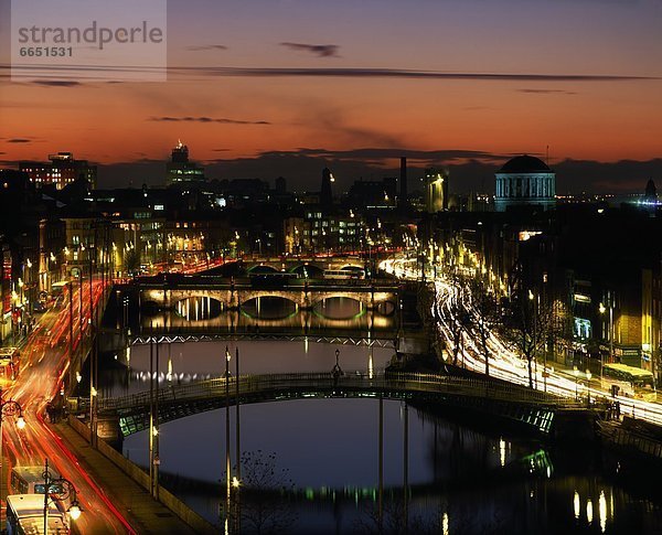 Dublin Hauptstadt Liffey Dublin County Irland