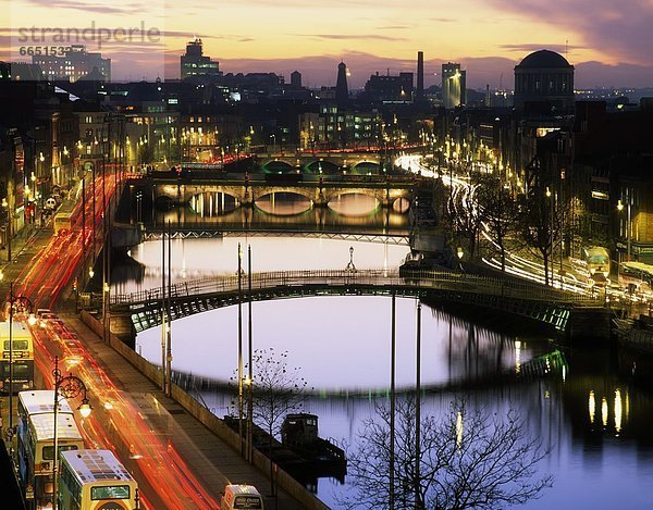 Dublin Hauptstadt Liffey Dublin County Irland