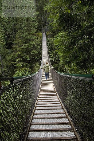 Brücke hängen Vancouver britisch Schlucht