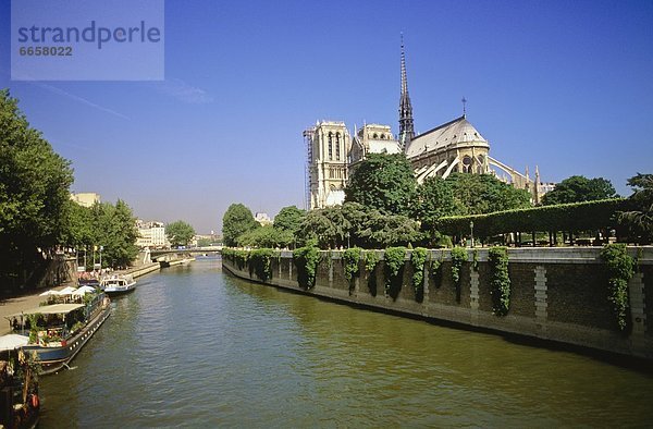 Paris  Hauptstadt  Frankreich  Fluss  Kathedrale  Seine