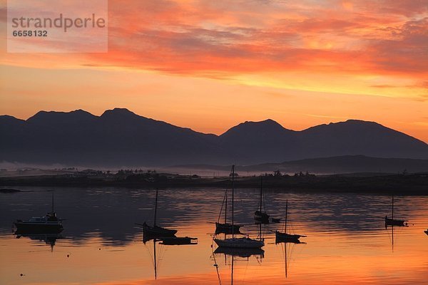 Hafen  Sonnenaufgang  12  Galway  Irland