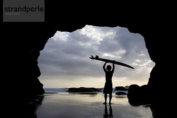 innerhalb  Höhle  Muriwai Beach  neuseeländische Nordinsel  neu