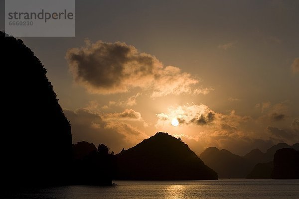 Sonnenuntergang  Insel  Bucht  Vietnam