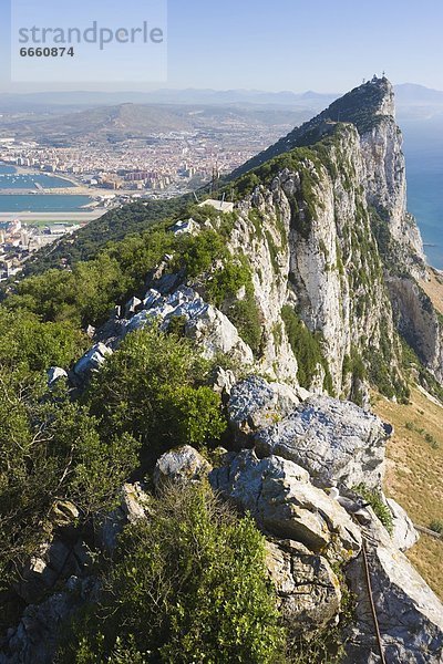 Gibraltar  Felsen von Gibraltar