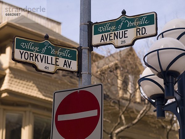 Kanada  Ontario  Verkehrszeichen  Toronto