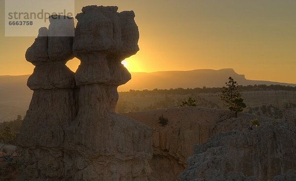 Vereinigte Staaten von Amerika  USA  Sonnenuntergang  Bryce Canyon Nationalpark  Utah