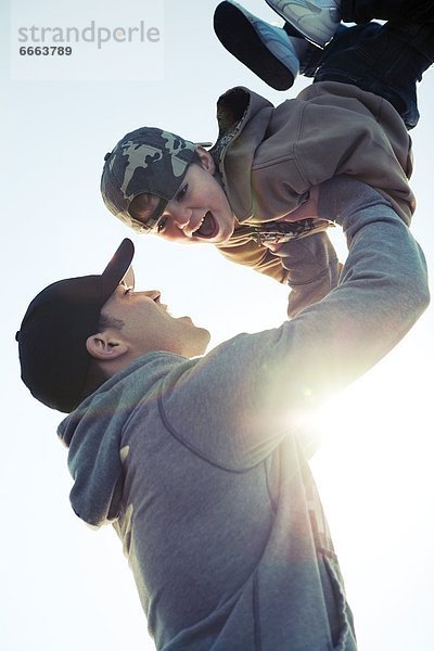 Zusammenhalt  Menschlicher Vater  Sohn