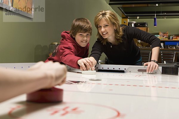 Spiel Himmel Hockey spielen