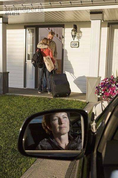 Frau  sehen  Menschlicher Vater  Besuch  Treffen  trifft  jung