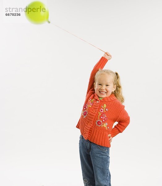 Fröhlichkeit  Luftballon  Ballon  Mädchen