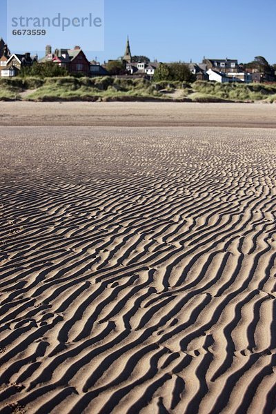 Strand Sand gewellt