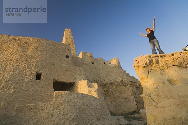 Frau  Tourist  Ägypten  Oase