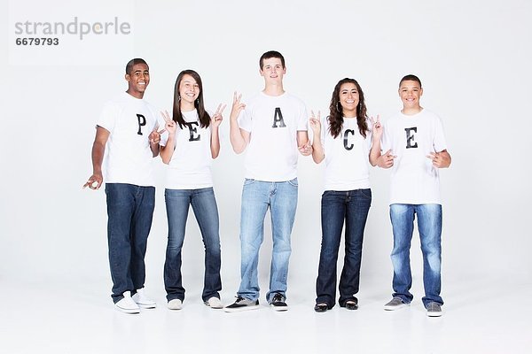 Jugendlicher  Ruhe  T-Shirt  Produktion  Zeichen  Nachricht  Kleidung  Signal