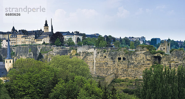 Luxemburg  Hauptstadt  Stadtmauer  Großstadt  Luxemburg