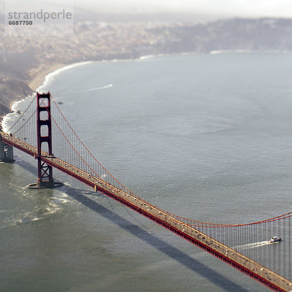 Ansicht Luftbild Fernsehantenne Golden Gate Bridge
