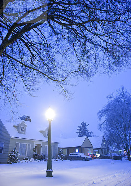 Winter Straße Nachbarschaft