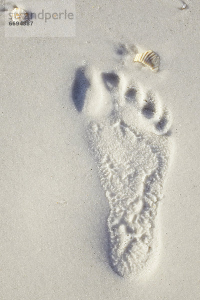 Sand Fußabdruck
