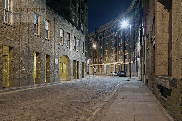 Urban Street in den Docklands von London