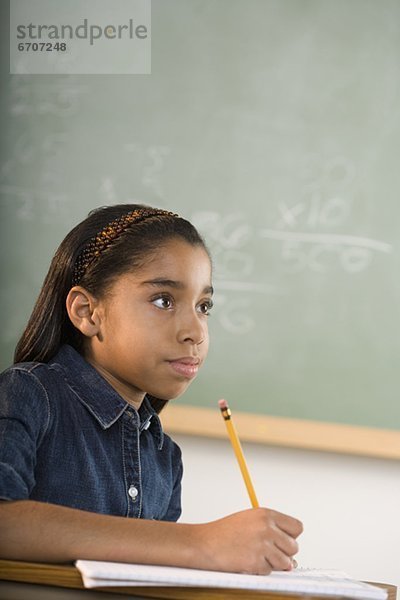 Klassenzimmer  jung  Mädchen