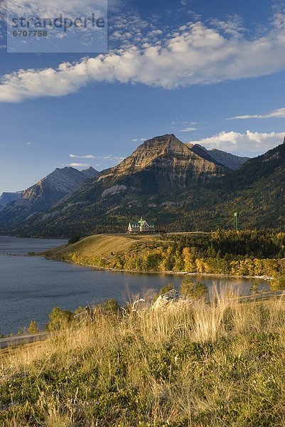 Sonnenaufgang  Hotel  Waterton Lakes Nationalpark  Prinz  Wales