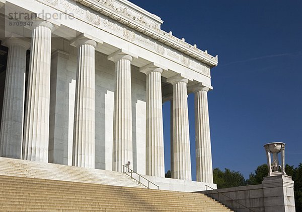Denkmal  Vereinigte Staaten von Amerika  USA  Washington DC  Hauptstadt  Lincoln